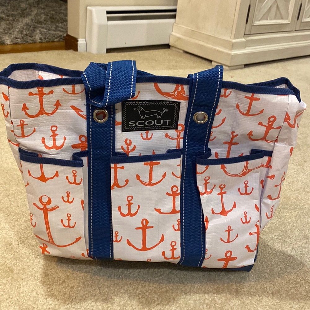 Scout shoulder bag with anchor print